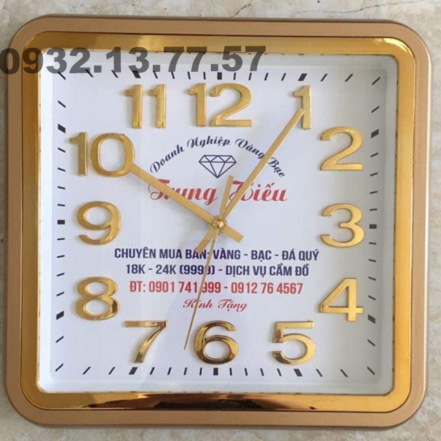 đồng hồ in logo công ty