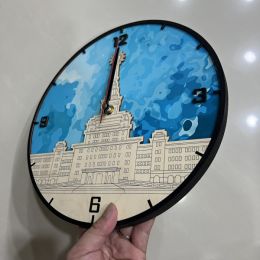 Đồng Hồ Gỗ Khắc Lazer