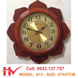 Đồng Hồ Treo Tường Gỗ Bông Hoa Đồng Hồ Treo Tường Gỗ Bông Hoa