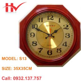 Đồng Hồ Treo Tường Gỗ Đa Cạnh Đồng Hồ Treo Tường Gỗ Đa Cạnh