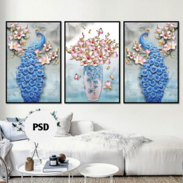 TRANH CON VẬT CV 23 3 TẤM