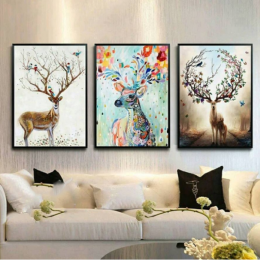 TRANH CON VẬT CV17 3 TẤM