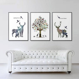 TRANH CON VẬT CV29 3 TẤM