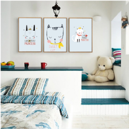 TRANH CON VẬT CV32 3 TẤM